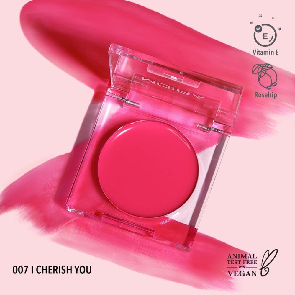 Moira Beauty Buildable Cream Blush Makeup I cherish You Cruelty-Free Makeup